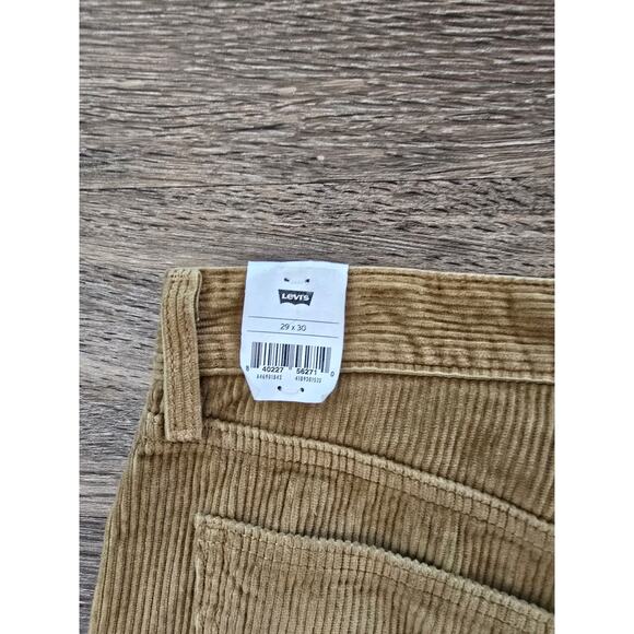 Levi’s Tan Corduroy Straight‑Fit Pants Women's 29×30 NWT Premium Cords Fall - Picture 4 of 10